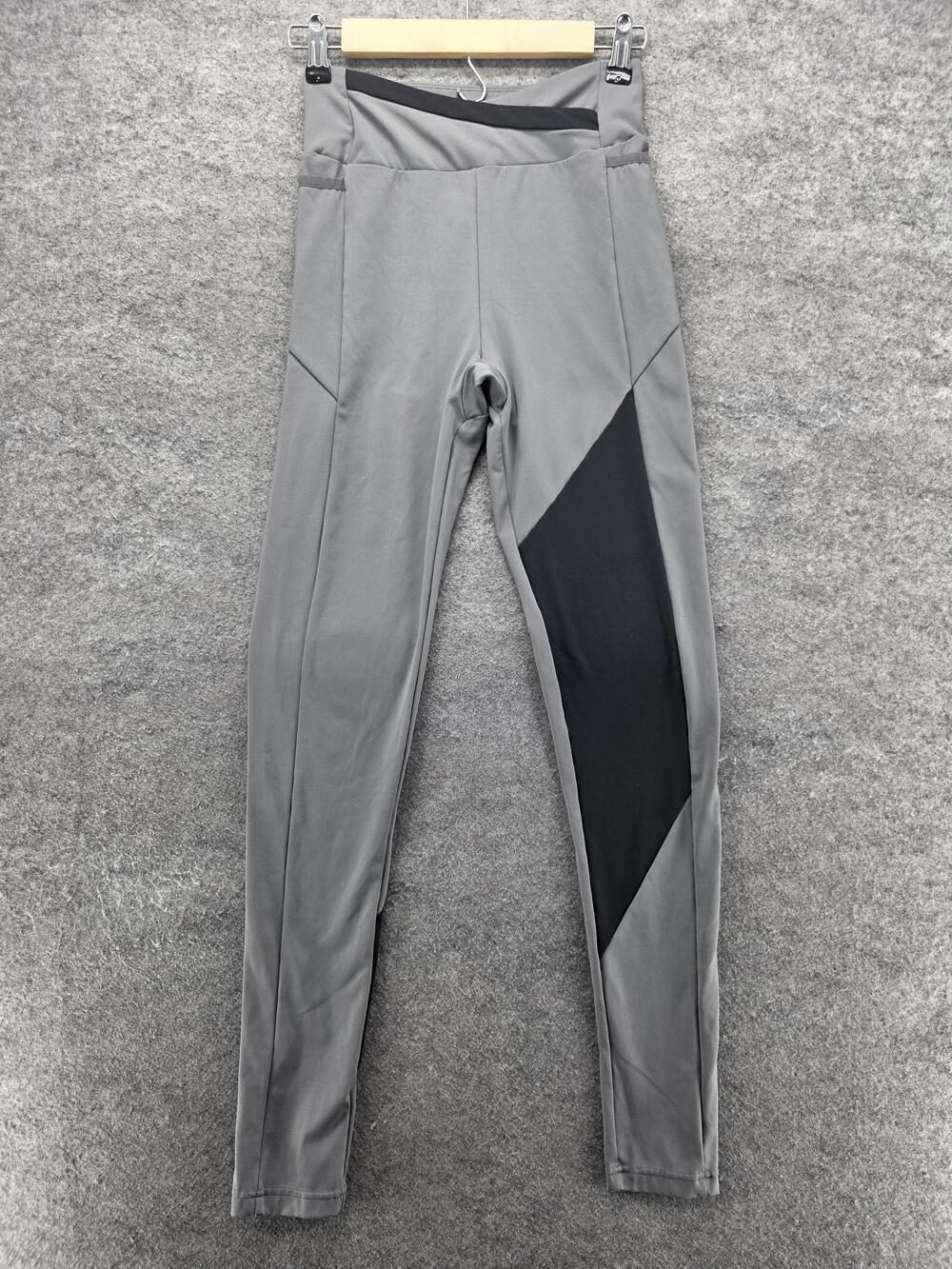 Gymshark Leggings Womens Small Gray Black High Rise Athletic Yoga Training